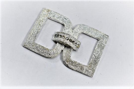 Rhinestone Connector Silver Accent