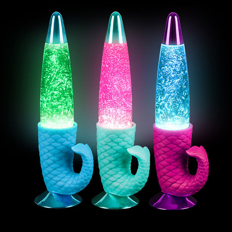 Mermaid Tail Glitter Lamp 13"