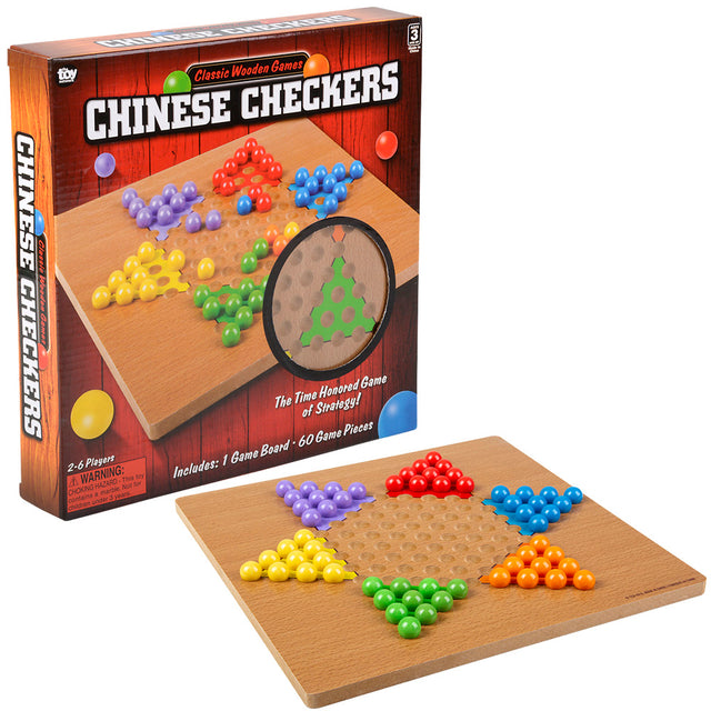 Wooden Chinese Checkers Game (1 Box)