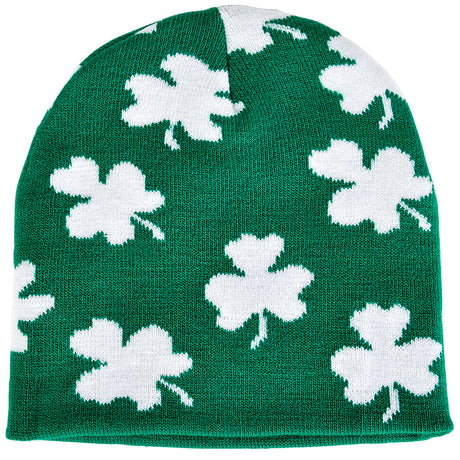Shamrock Knit Beanie Hat