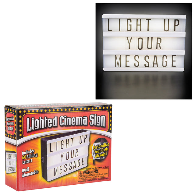 LED Lighted Cinema Box 6"