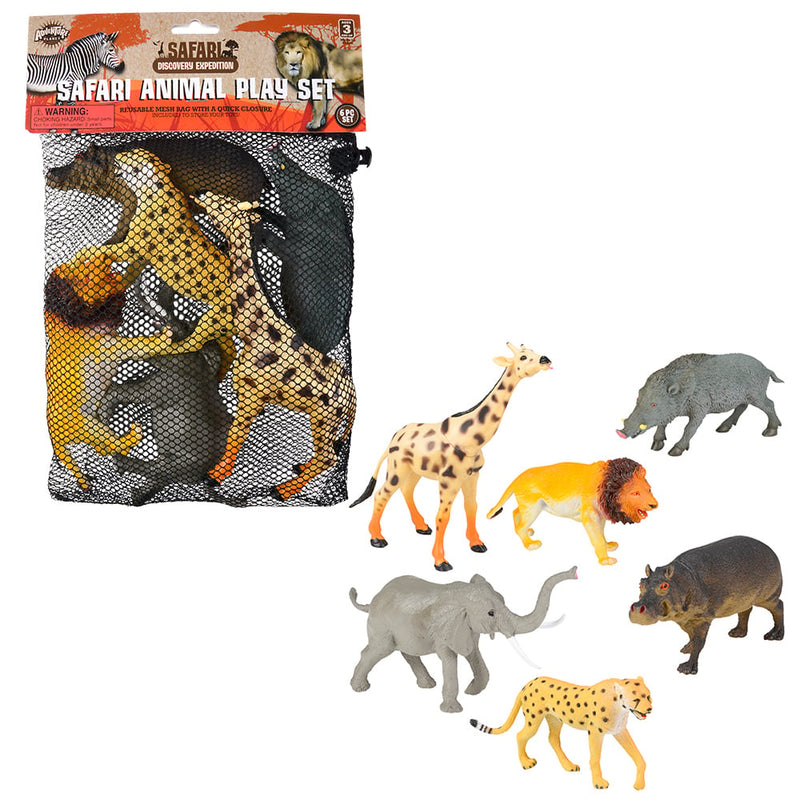Safari Animal Assortment Mesh Bag Set