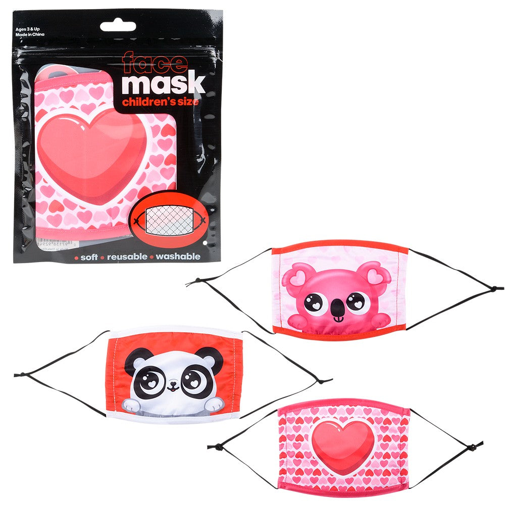 Valentine's Face Mask Child Size (12 Pc)