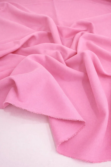 Pink Denim Look Stretch Twill
