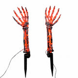 1 Pair Orange LED Ghost Hands Halloween Decoration