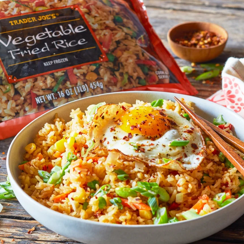 Vegetable Fried Rice Frozen Asian Style Ready Meal 16 Oz