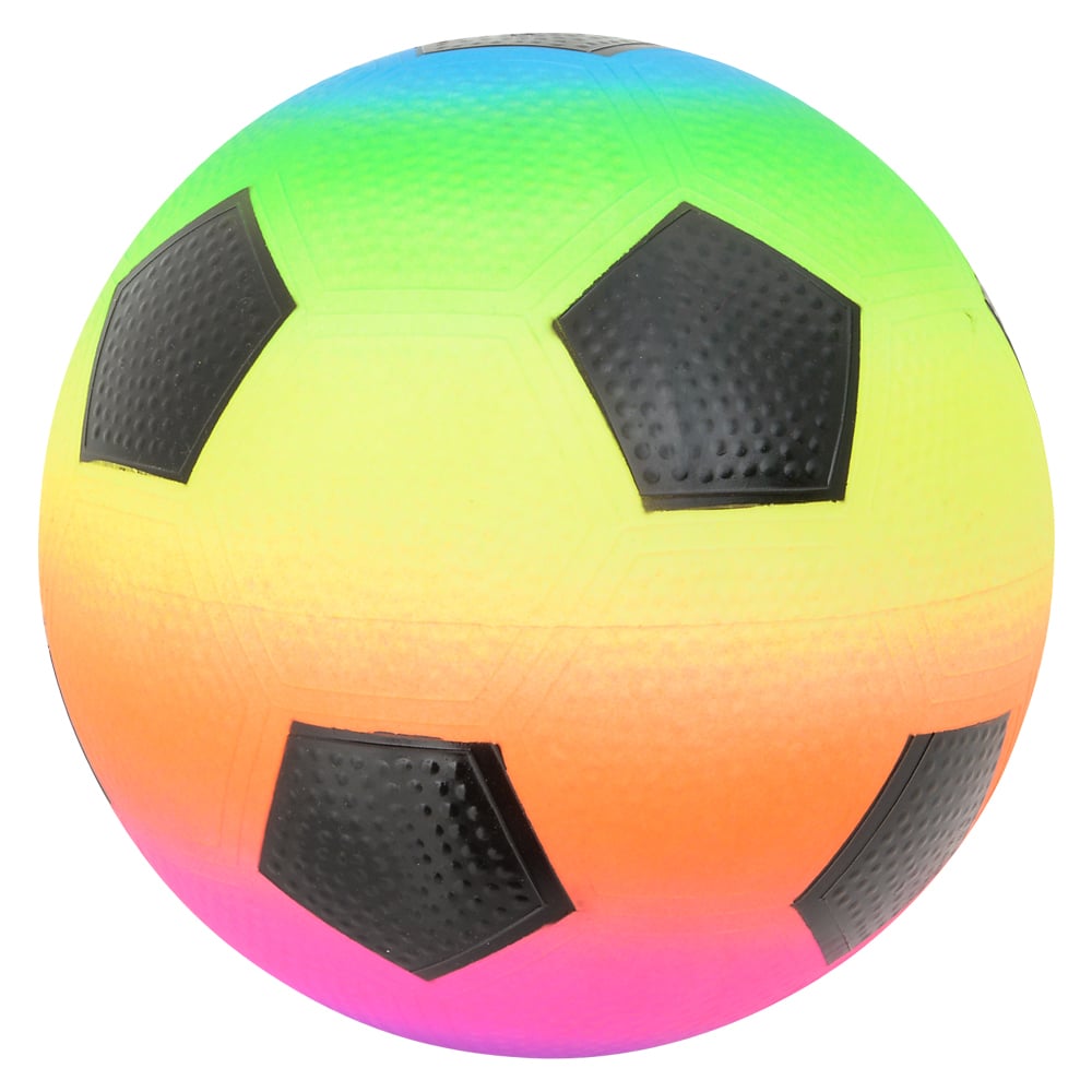 Rainbow Soccer Playground Ball 9"