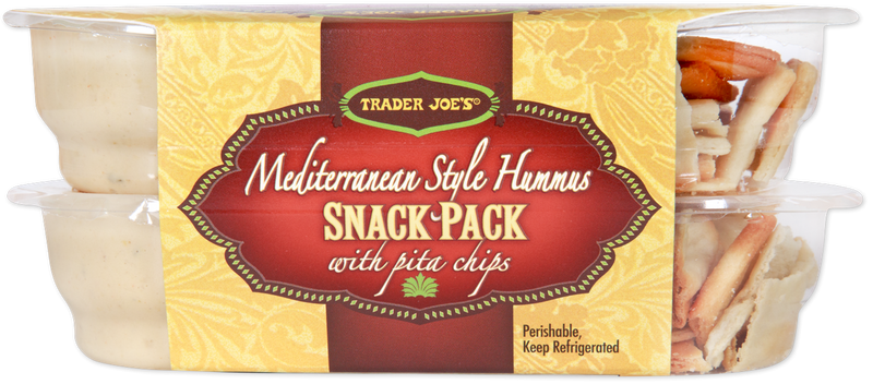 Mediterranean Hummus Snack Pack with Pita Chips
