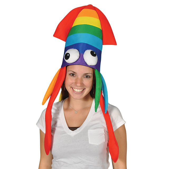 Rainbow Squid Hat