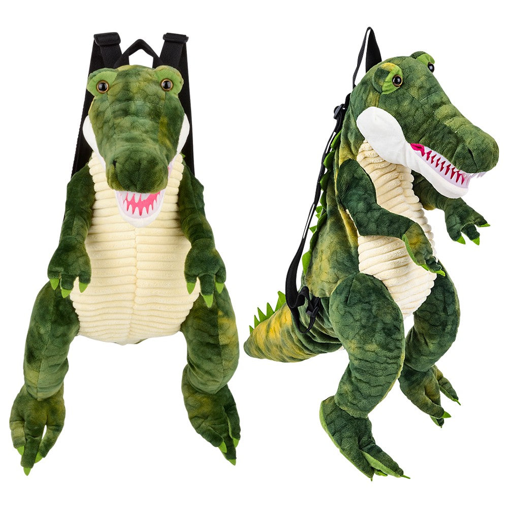 Alligator Backpack Plush Backpack With Plastic Teeth