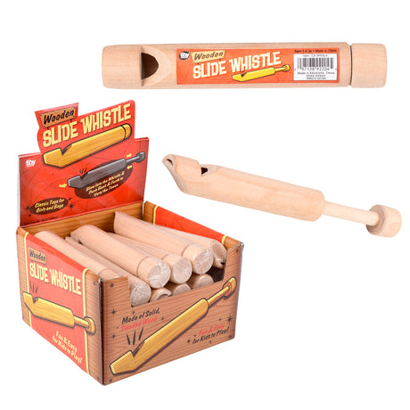 Wooden Slide Whistle 6.5" (24 Pc Display)