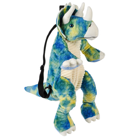 Plush Triceratops Backpack (20")