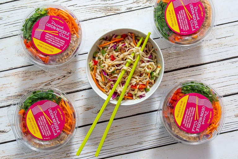 Peanut Udon Noodle Salad – Ginger Dressing & Crunchy Veggies