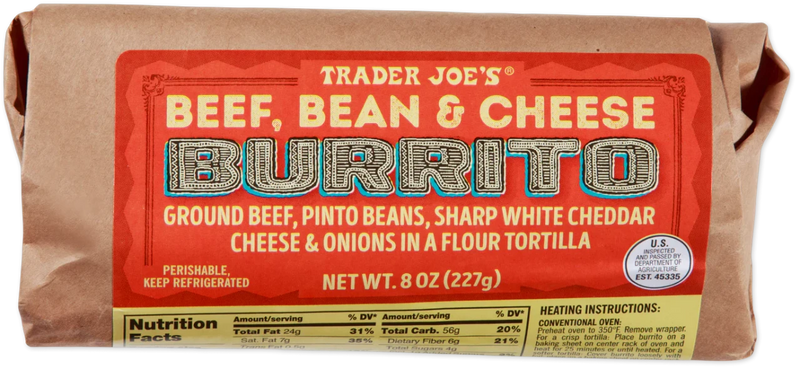 Beef, Bean & Cheese Burrito