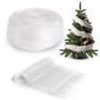 Faux Fur Ribbon Trim Fabric White