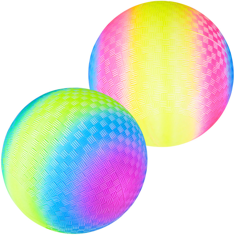 Rainbow Playground Ball 9"