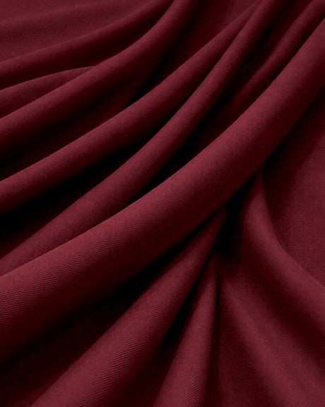 Stretch Denim Look Twill Burgundy