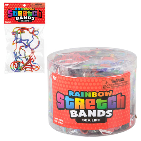 Sea Life Rainbow Silicone Stretch Bands (1 CNS)