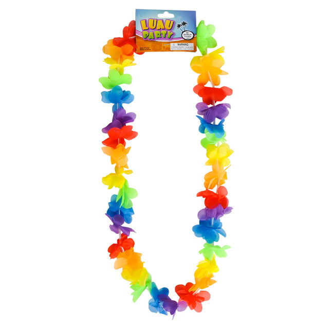 Rainbow Flower Leis (1 DZ)