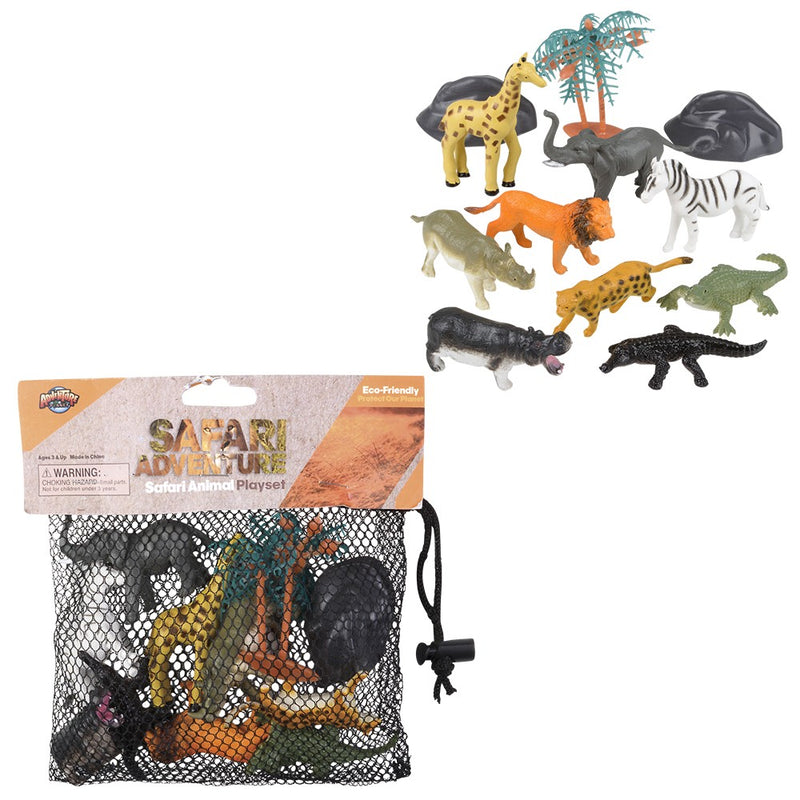 Safari Mesh Bag Play Set (12 Pc Bag)