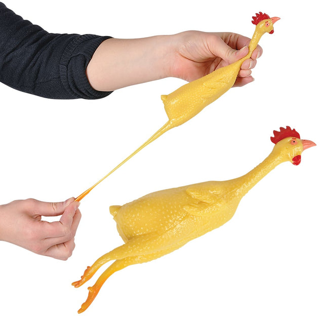 Stretch Chicken Rubber Toy (1 DZ)