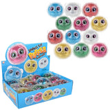 Sparkle Eye Puffer Animals (12 Pc Display)