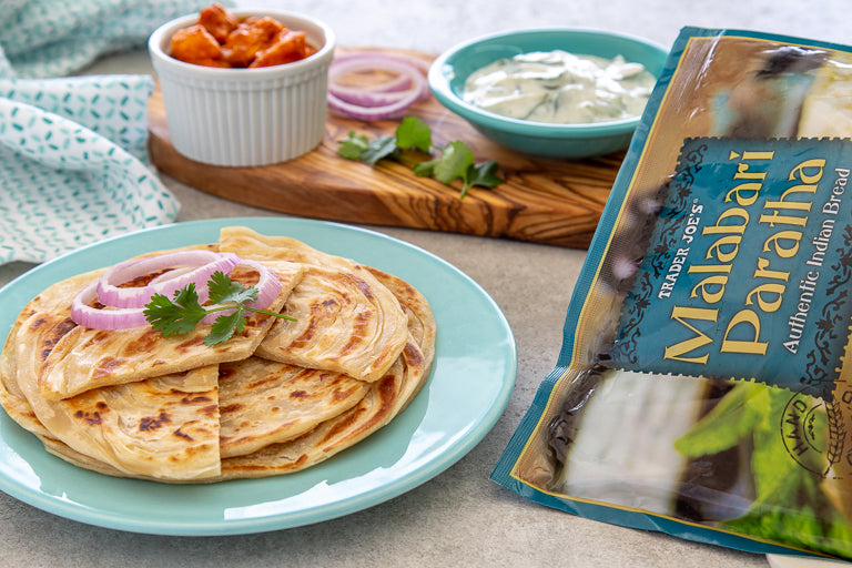 Malabari Paratha Frozen Indian Layered Flatbread 14 Oz