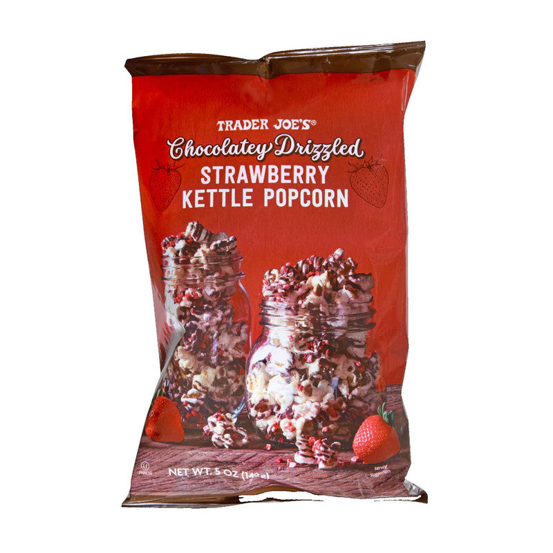 Chocolatey Drizzled Strawberry Kettle Popcorn 5 Oz