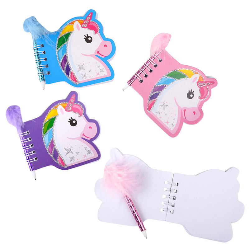 Unicorn Notebook With Feather Pen (1 DZ)