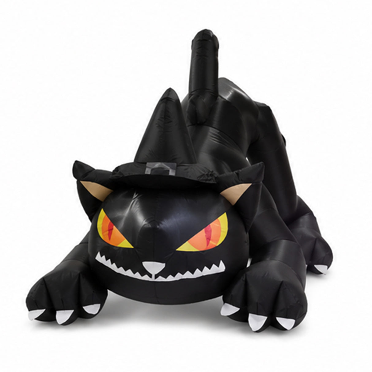 6FT Long Black Cat Halloween Inflatable Yard Decor