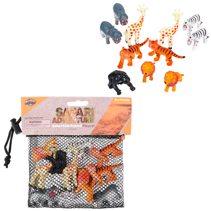 Safari Kids Play Set (12 Pc Bag)