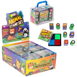 Mini Animal Stamp Set 3x2" (12 Pc Display)