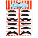 Mustaches Assorted Costume Set (12 Pc Card)