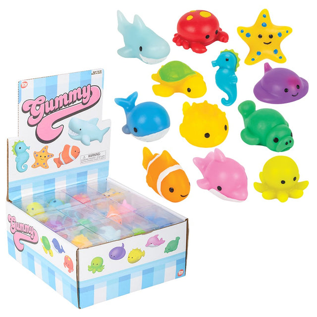 Gummy Sea Life Animals (24 Pc Display)