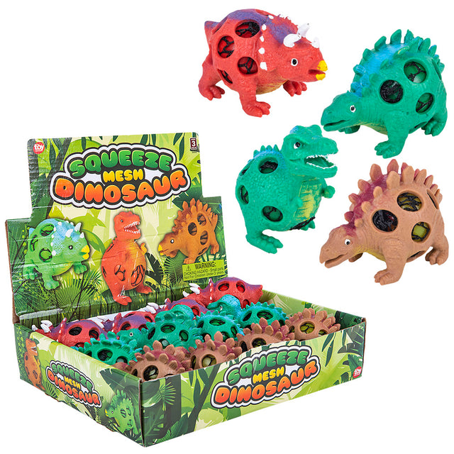 Mesh Squeeze Dinosaur (1 DZ)