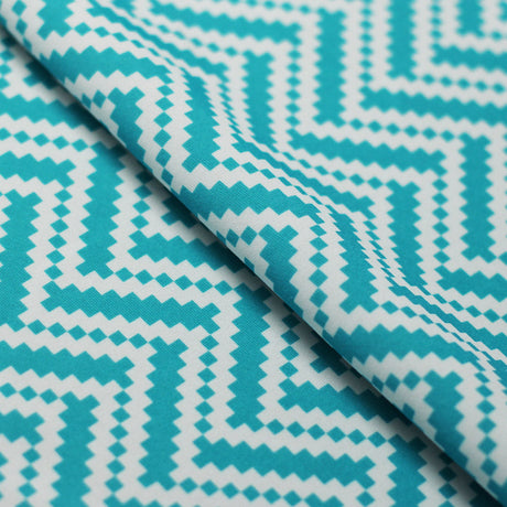 Zig Zag Racer Polyester Spandex Fabric - Multiple Colors, Chevron Zig Zag, 58/60" Width (1 Yard)