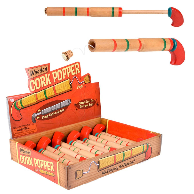 Wooden Pop Gun 8" (1 DZ)