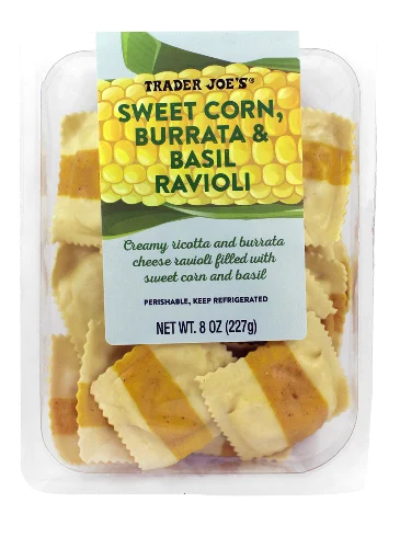Sweet Corn Burrata & Basil Ravioli