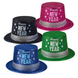 Happy New Year Glitter Top Hat (1 DZ)