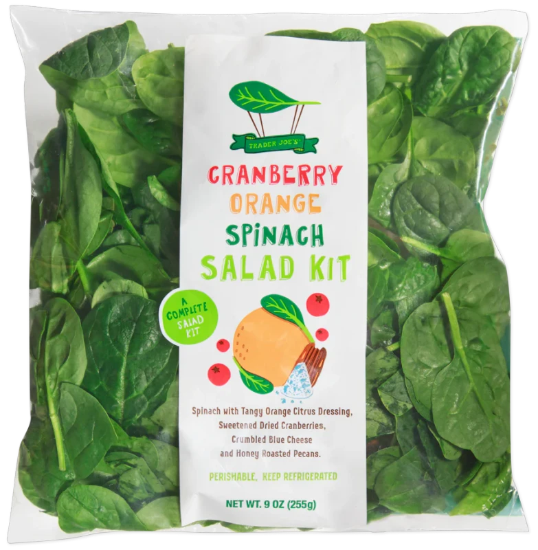 Cranberry Orange Spinach Salad Kit