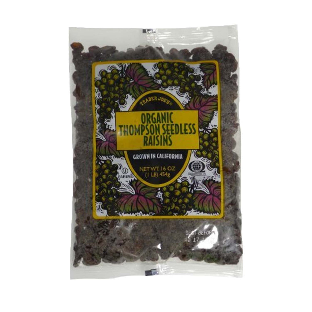 Trader Joes Organic Thompson Seedless Raisins