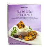 Trader Joe's Fig & Olive Crisps For Sweet Snack (5.3 Oz)