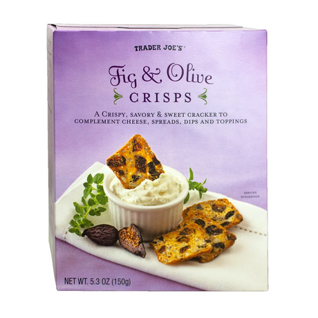 Trader Joe's Fig & Olive Crisps For Sweet Snack (5.3 Oz)