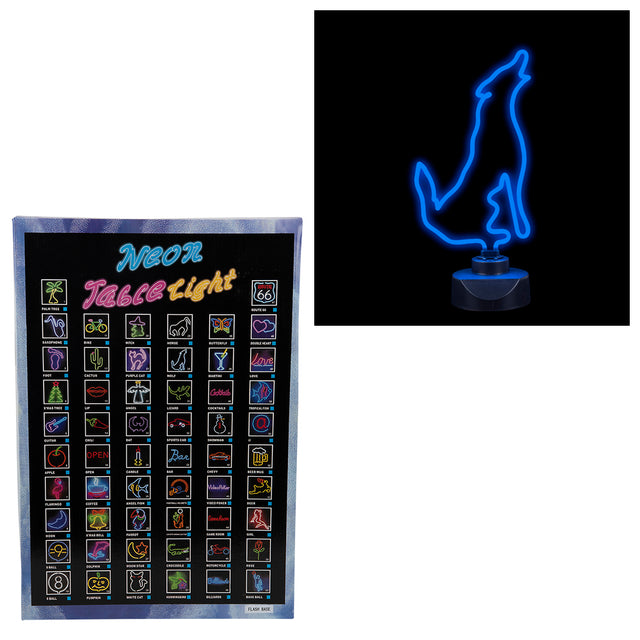 Wolf Neon Lamp 18"