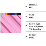 Pink ITY Polyester Spandex Fabric