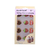 Valentines Cake Decorations Love Heart Strawberry Edible