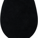Black Suede Cowhide Elbow Patches - Black, 4 3/4" X 6 1/4" (1 Pair)