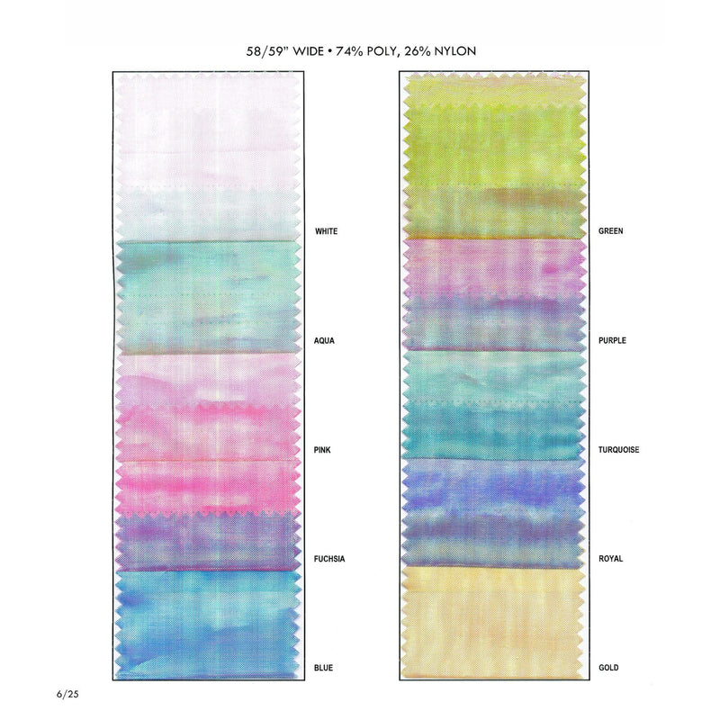 Pearlized Shimmer Organza Fabric - White, 60" Wide (1 Yard)