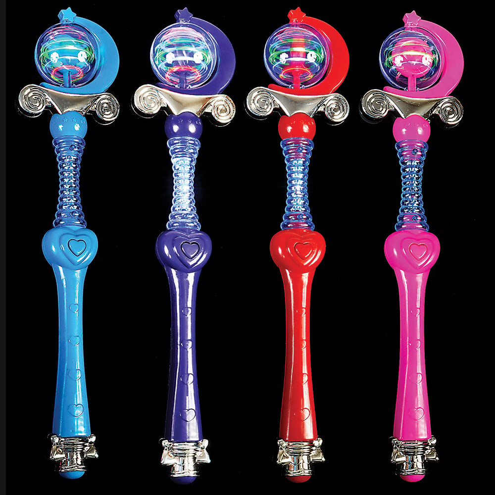 Light-Up Spinning Princess Wand