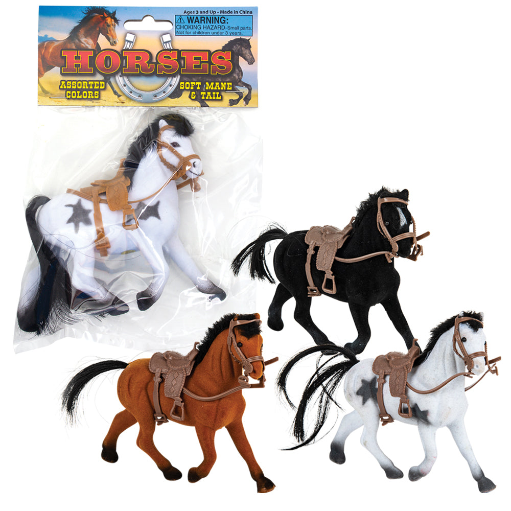 Flocked Horses (1 DZ)